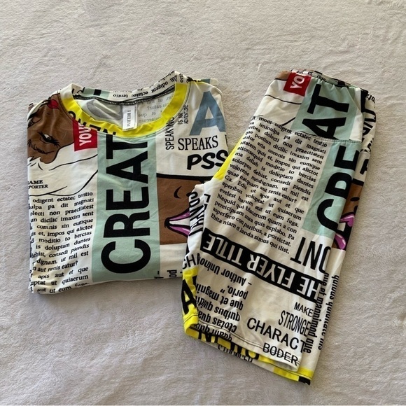 I believe cartoon comic pajama set - Picture 1 of 6